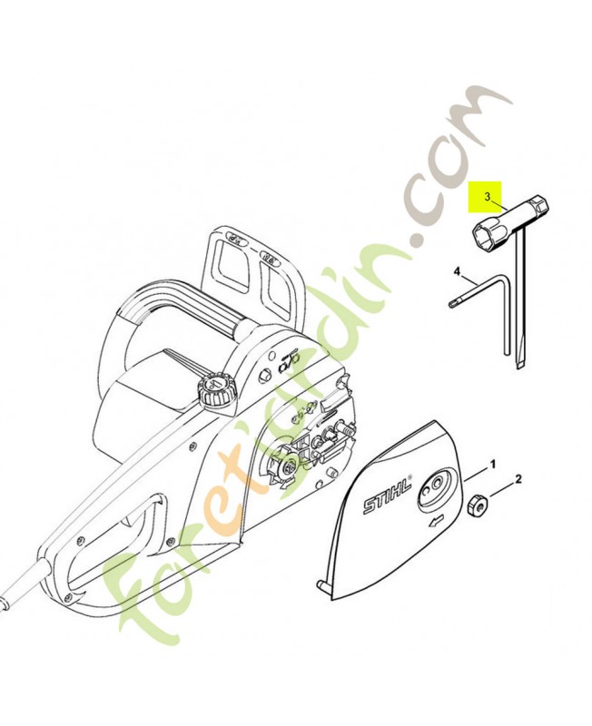 Clé multiple Stihl réf. 1129-890-3401