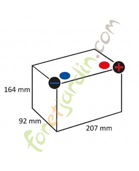 Batterie 12V 20Ah 260A référence 520012026I314PS  Varta
