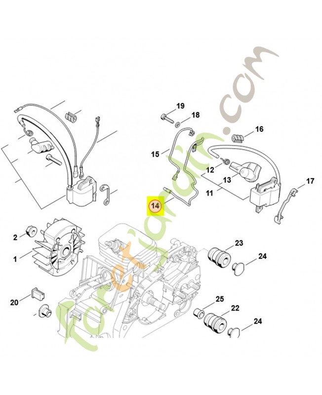Cable court-circuit 1130-440-1102- Pièce de détachée Sithl / Vicking