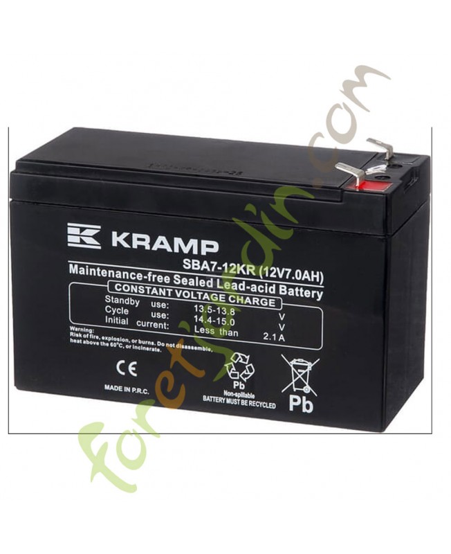 Batterie 12V 7Ah Kramp réf. SBA712KR