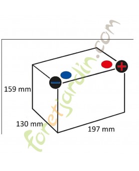 Batterie 12V 24Ah 250A Kramp