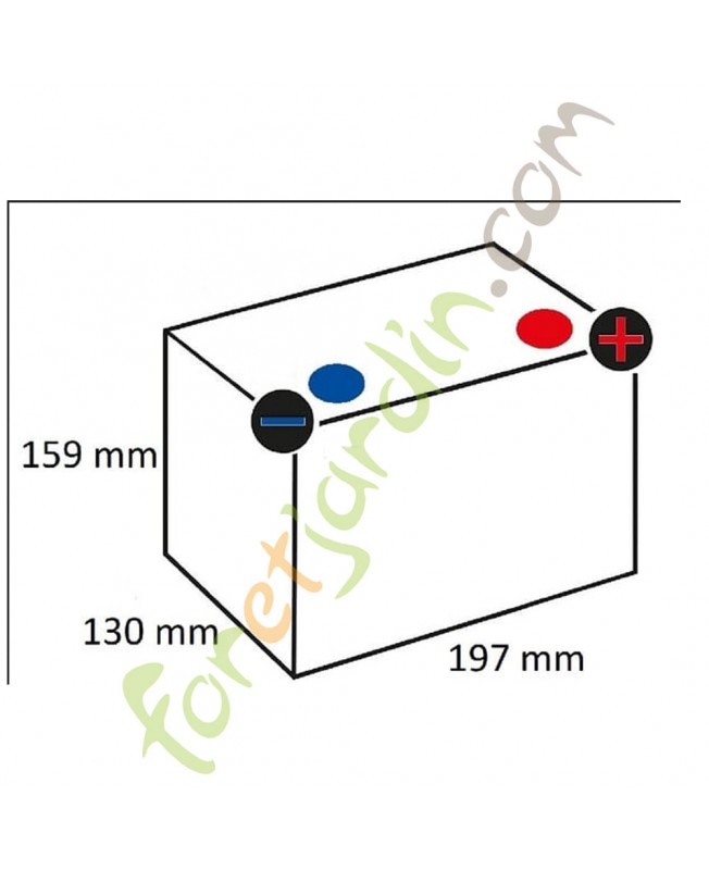 Batterie 12V 24Ah 250A Kramp