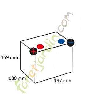 Batterie 12V 24Ah 250A Kramp