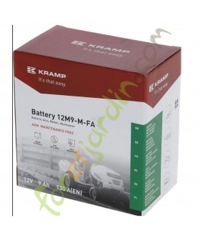 Batterie 12V 9Ah 130A fermée Kramp