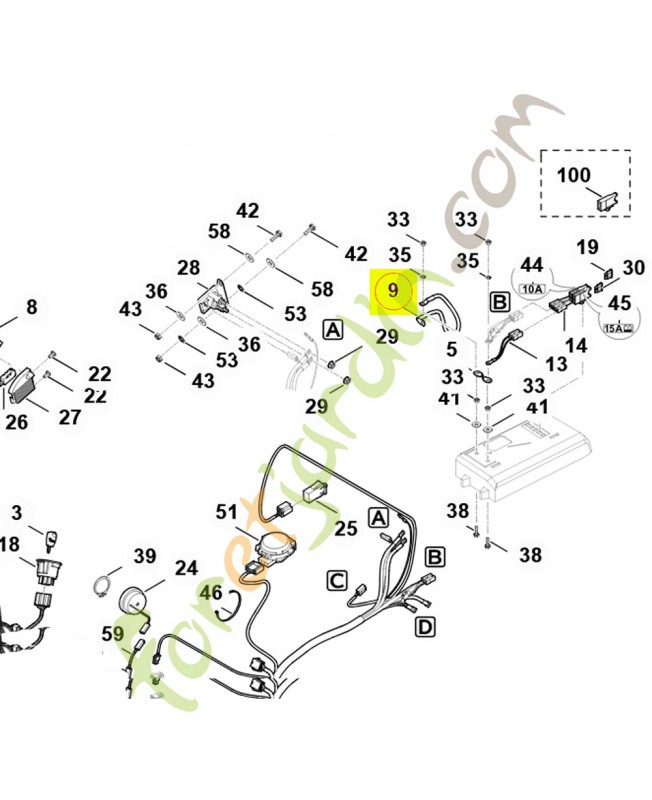 Cable de batterie 6170-440-1940 - Pièce de détachée Sithl