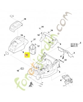 Support de batterie 6338-403-0400- Pièce de détachée Sithl / Vicking