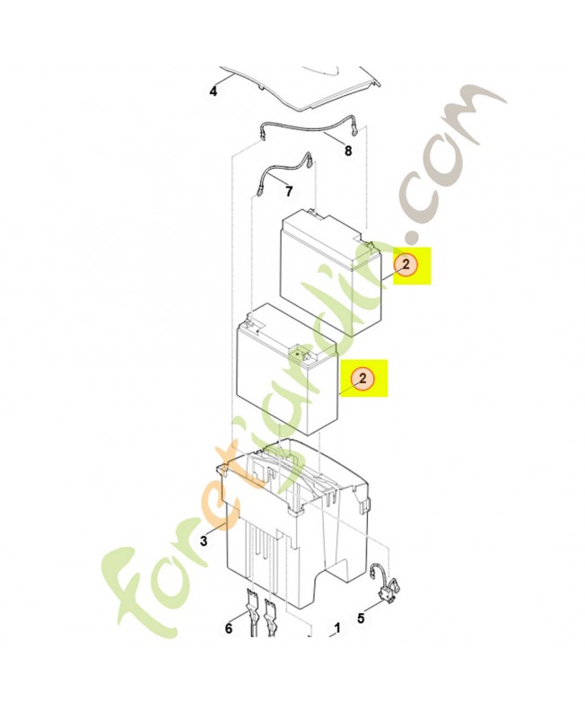 Batterie 12v/20 ah mi 555