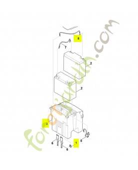 Carter de batterie 6385-430-3500- Pièce de détachée Sithl / Vicking