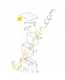 Couvercle de batterie 6385-403-0200- Pièce de détachée Sithl / Vicking