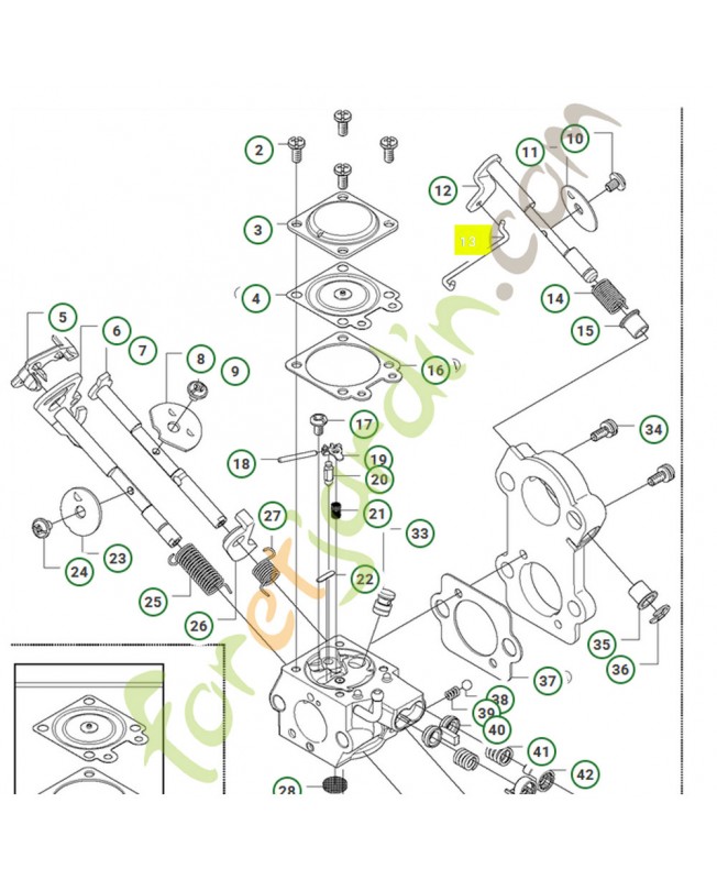 Barre 537407201- Pièce de détachée Husqvarna
