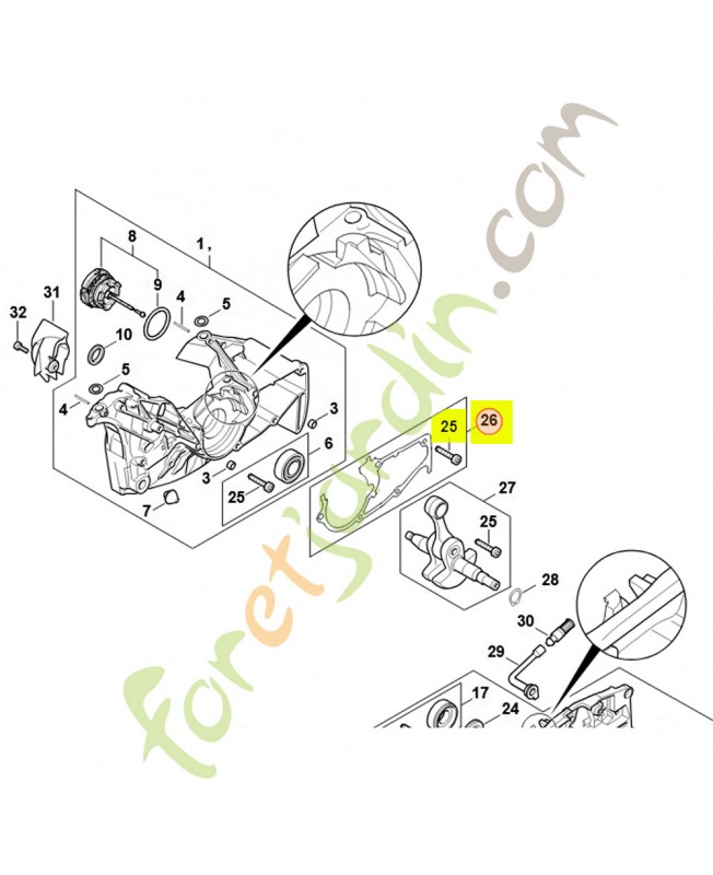 Joint 1142-020-9700 1142-020-9700 - Pièce détachée Stihl / Vicking