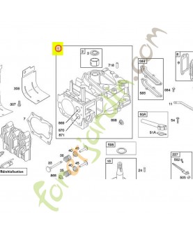 592645 ensemble cylindre 0003-000-3264- Pièce détachée pour moteur thermique Briggs et Straton