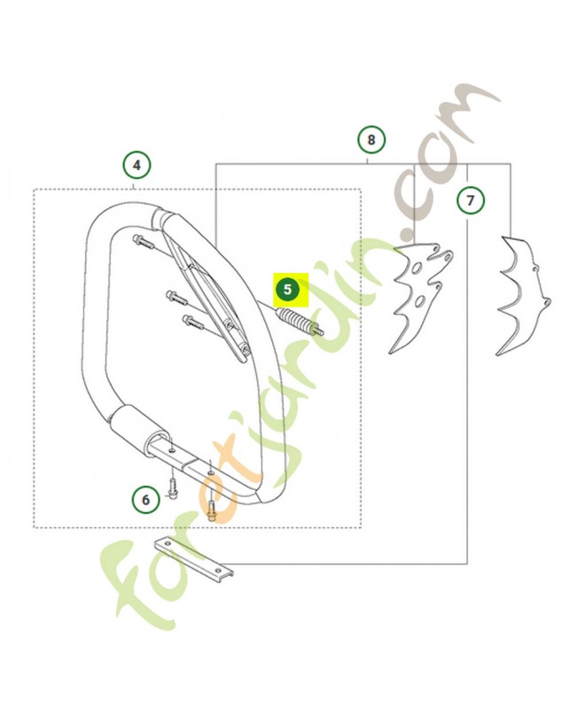 Ressort 503528702 - Pièce de détachée Husqvarna