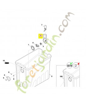 Recouvrement 6013-706-0710- Pièce détachée Stihl / Vicking