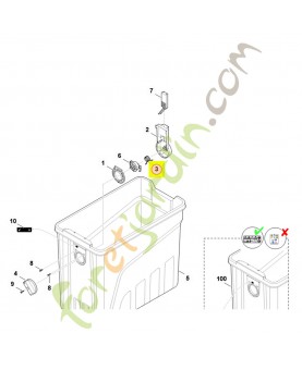 Ressort de torsion 6013-708-0810- Pièce détachée Stihl / Vicking