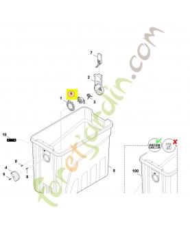 Dispositif d'ajustage 6013-763-4205- Pièce détachée Stihl / Vicking