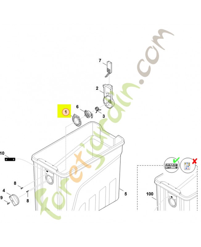 Garniture 6013-701-1600 - Pièce détachée Stihl / Vicking