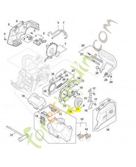 Pignon 3/8"p 6 dents