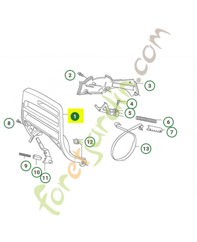 Poignee protection 515980901 - Pièce de détachée Husqvarna