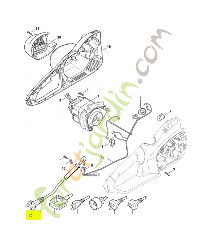 Cable alimentation 0,40m 1209-440-2000- Pièce détachée Stihl / Vicking Cable alimentation 0,40m 1209-440-2000- Pièce détachée Stihl / Vicking