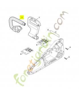 Poignee tubulaire 1209-791-1701- Pièce détachée Stihl