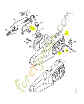 Carter de poignée mse 1209-790-1005 - Pièce de détachée Sithl / Vicking