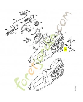 Vis cylind. isp 4,5x45 9074-478-3525 - Pièce de détachée Sithl