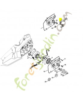 Jeu pignon droit/vis de tension 1123-007-1004- Pièce détachée Stihl / Vicking