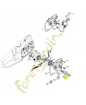Circlips 8 x 1,3 9460-624-0801- Pièce détachée Stihl