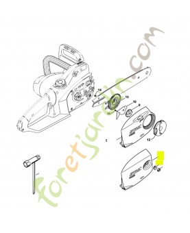 Couvercle pignon 1209-640-1707 - Pièce détachée Stihl / Vicking