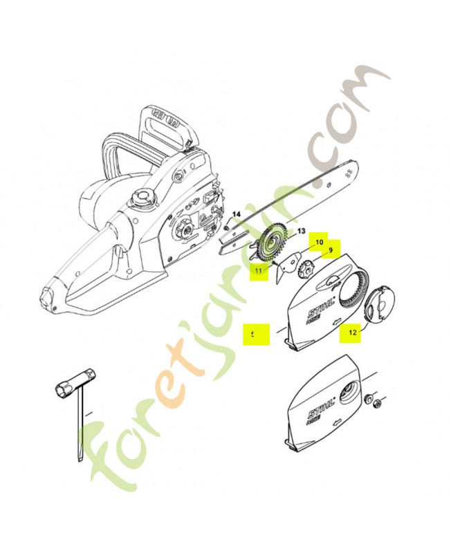Couvercle pignon 1209-640-1703- Pièce détachée Stihl Couvercle pignon 1209-640-1703- Pièce détachée Stihl
