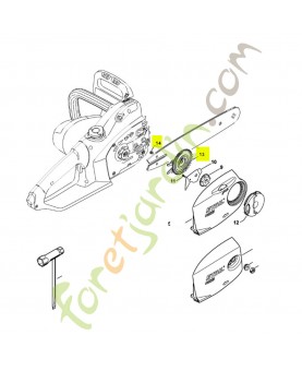 Rondelle de serrage 1123-660-3001. Pièce détachée Stihl