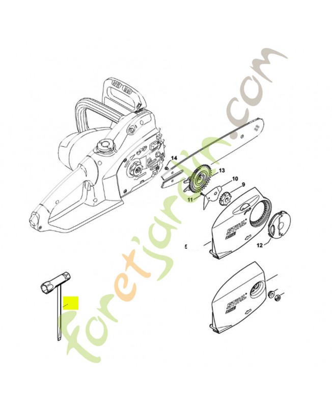 Clé multiple Stihl-clé a bougies 1129-890-3401