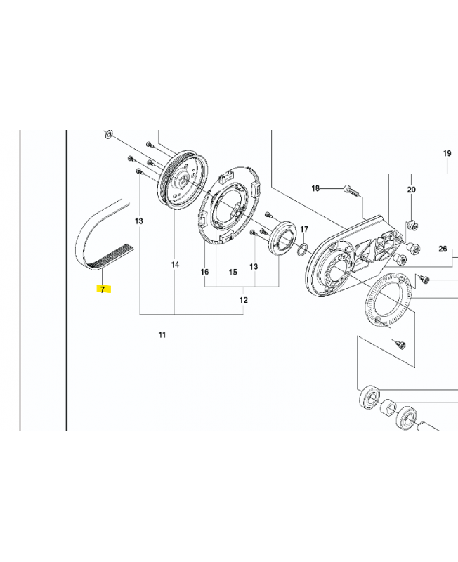 COURROIE MICRO-V 6PJ896