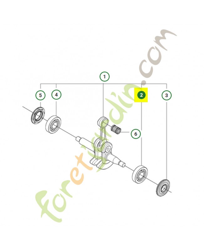 Roulement à billes 529573901- Pièce de détachée Husqvarna