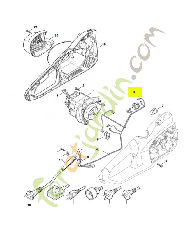 Déclencheur à maxima de courant 230 V