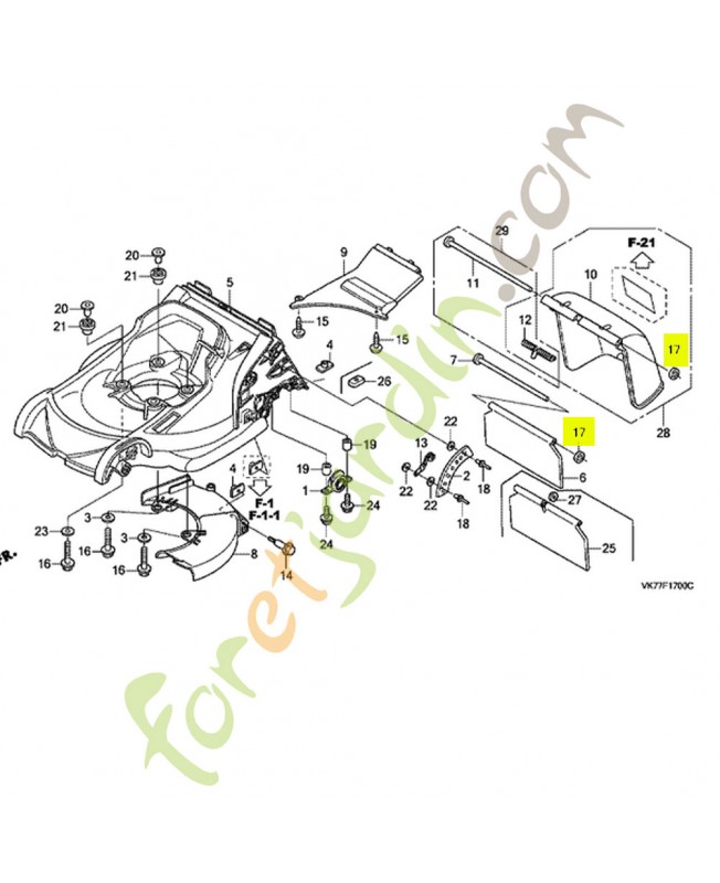 Rondelle speciale, 8mm (n - Réf. Honda 90407-VA9-K40