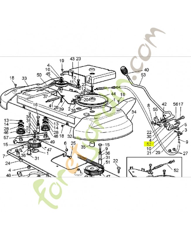 Ensemble de cable metallique réf. Honda CG82004606H0