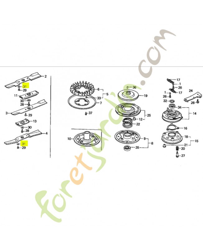 Rondelle elastique, 10mm - Réf. Honda 90481-430-000
