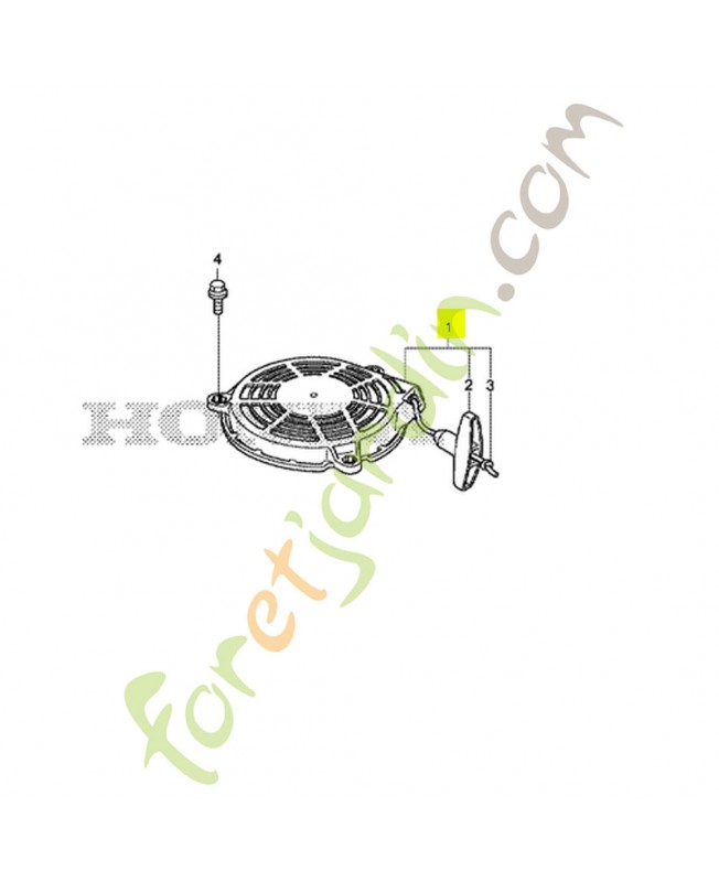 Ensemble de lanceur Référence Honda 28400-Z9L-004