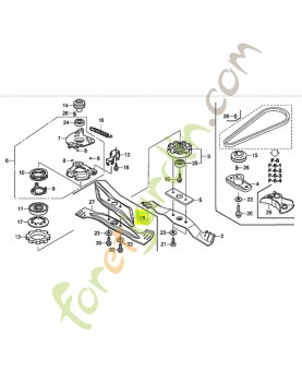 Lame, tournante superieur - Réf. Honda 72531-VK8-J50