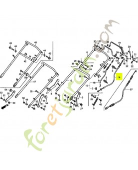 Cable complet  roto-stop  réf. Honda 54530-VA3-J03