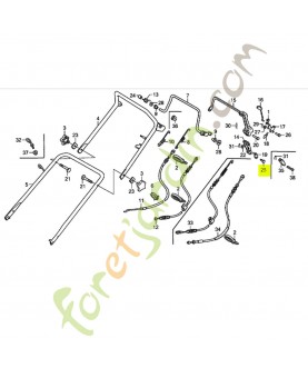 Goupille de joint de cable réf. Honda 90754-VA9-P40