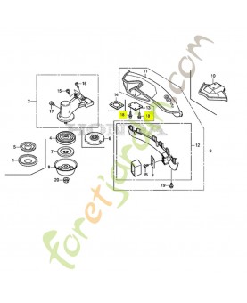 Boulon a rondelle, torx 5 réf. Honda 90111-VL6-J31