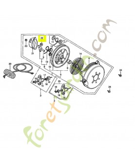 Ecrou auto-blocant, 8mm réf. Honda 90115-659-003
