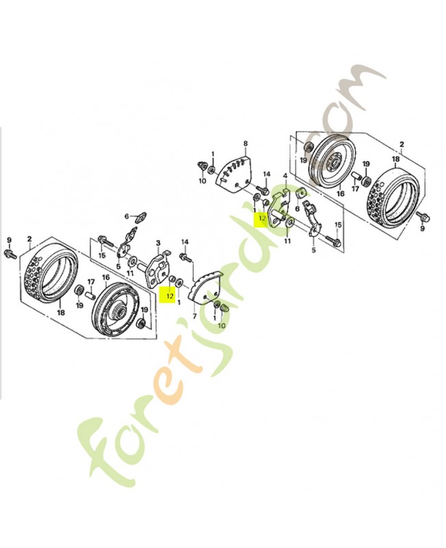 Collier, 12x6 réf. Honda 91554-VG0-000