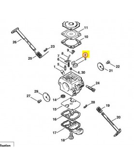 Plaque de fermeture 4226-121-0700- Pièce de détachée Sithl / Vicking