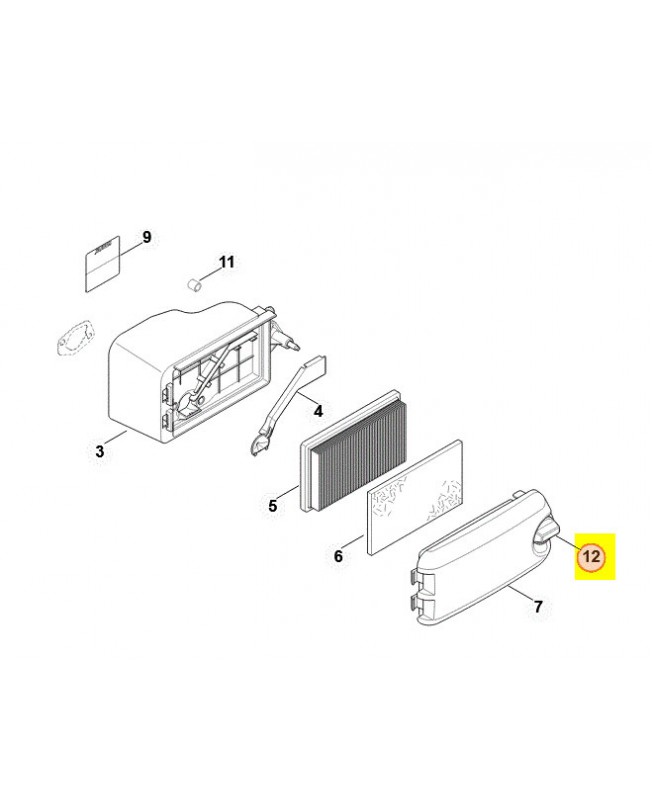 Bouton de fermeture 0002-148-2601 - Pièce détachée Stihl / Vicking