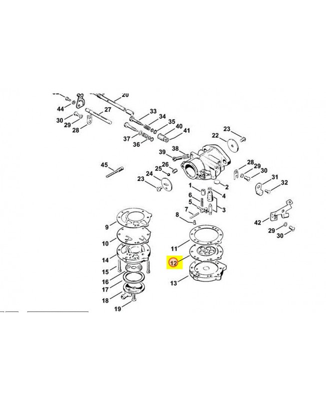 Membrane de réglage 6503-121-4700 - Pièce détachée Stihl / Vicking
