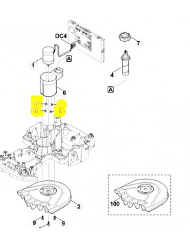 Vis à tête fraisée iso14581-m5x12-8.8 9064-319-0962 - Pièce détachée Stihl / Vicking